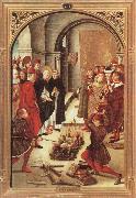 BERRUGUETE, Pedro Scenes from the Life of Saint Dominic:The Burning of the Books china oil painting reproduction